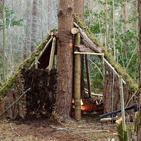 The Bushcraft Cave Bushcraft Shelter Wilderness Survival Outdoor