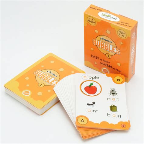 Phonics Bubbles 1 Card Game Elf Learning