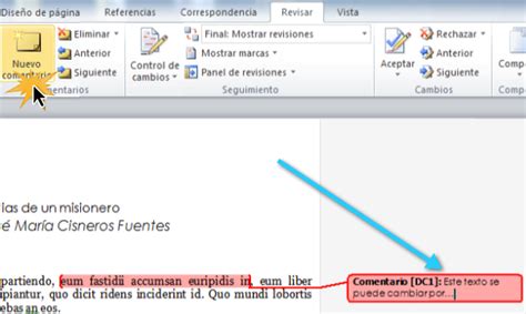 Microsoft Word 2010¿cómo Añadir Comentarios En Word 2010 Manbetx客户端