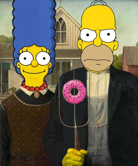Simpson Gothic American Gothic Painting American Gothic House