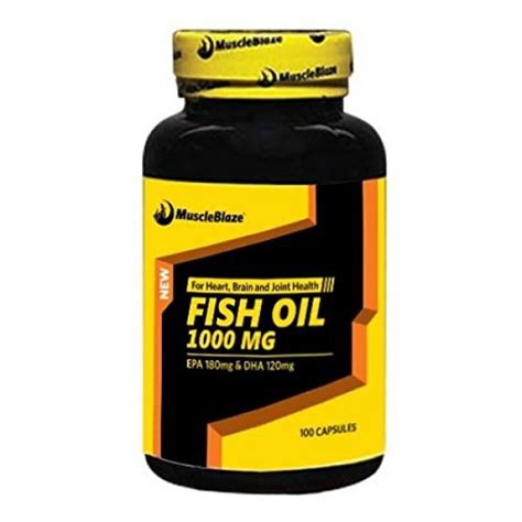 Each capsule contains a lot of fish. Compare & Buy MuscleBlaze Fish Oil (1000 mg), 100 capsules ...