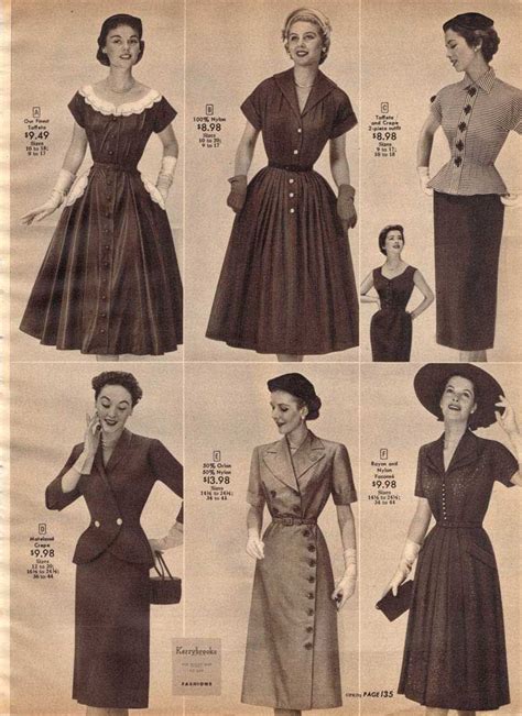 Fashion In The 1950s Clothing Styles Trends Pictures And History Vintage Fashion 1950s 1950s