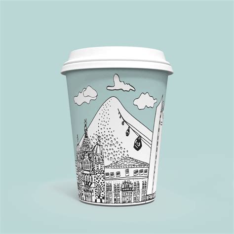 Velvet Coffee Cups On Behance Coffee Cup Design Paper Cup Design
