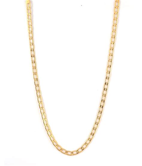 18 Kt Gold Plated Links Chain Gold For Men By Gb Jewellery Buy Online