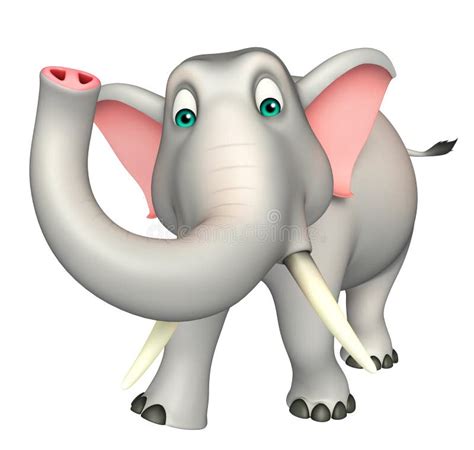 Cute Elephant Funny Cartoon Character Stock Illustration Illustration