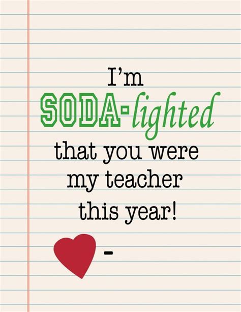 I M Soda Lighted Teacher Appreciation Week Free Printable