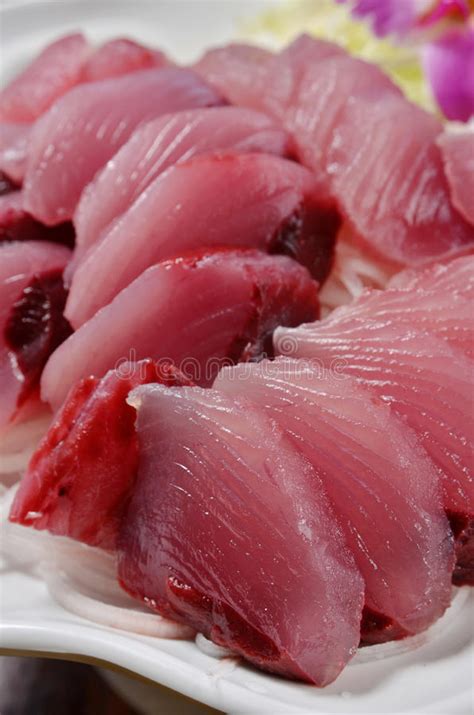 Yellowfin Tuna Sashimi Stock Photo Image Of Macro Nutrition 56481936