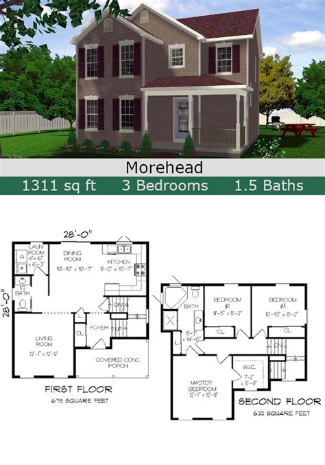 Two Story Floor Plans Under 2300 Sq Ft