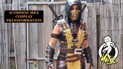 Mortal Kombat Mkx Scorpion Cosplay Transformation Just Yeliz Youtube