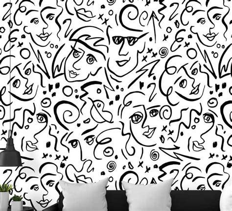 Black And White Graffiti Art Wall Mural Tenstickers