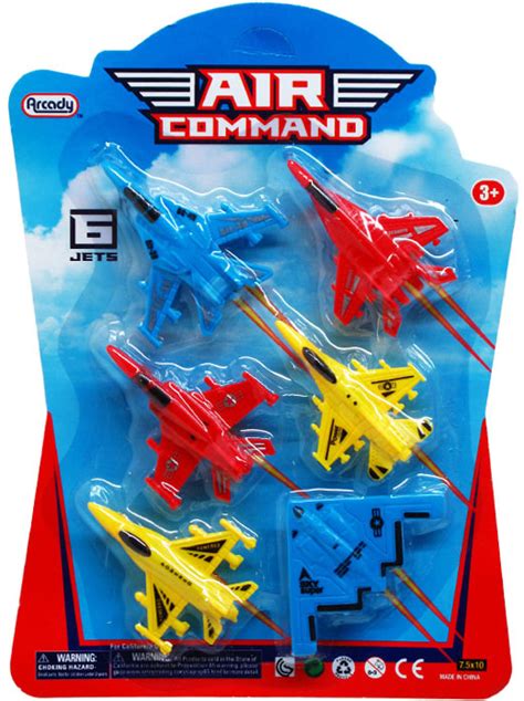 Wholesale Toy Airplanes 6 Pack Assorted Colors 275