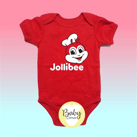 Customized Jollibee Logo Statement Onesie Baby Onesie Shopee