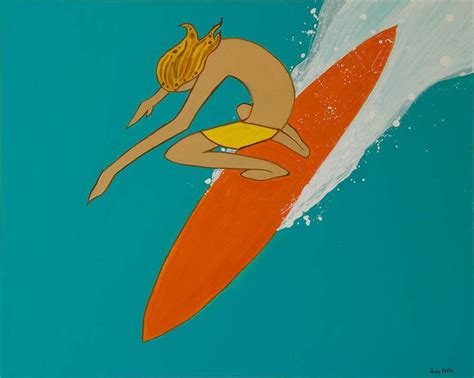 Andy Davis Art Surf Artist Spotlight Surfer Art Surf Art Surfboard Art