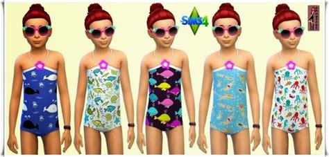 Swimwear Collection For Kids Sims 4 Clothes