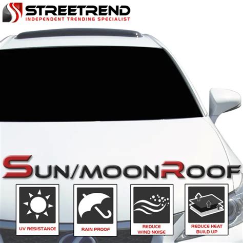 Smoke Tint Sun Moon Roof Window Sunroof Visor Vent Rain Wind Deflector Sd Picclick