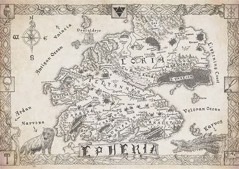 Map Of Epheria Ryan Cahill