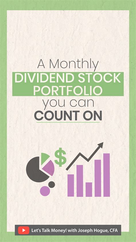 A Monthly Dividend Stock Portfolio You Can Count On Dividend Stocks