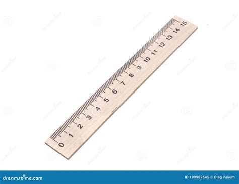 Measuring Ruler Isolated On White Background Stock Image Image Of