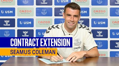 Seamus Coleman Signs Contract Extension At Everton Youtube
