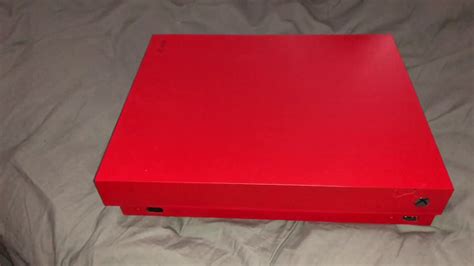 Painted My Xbox One X Red Youtube
