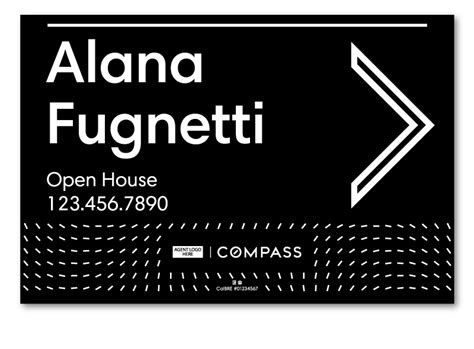 Open House Signs For Compass Real Estate Group Dee Sign®