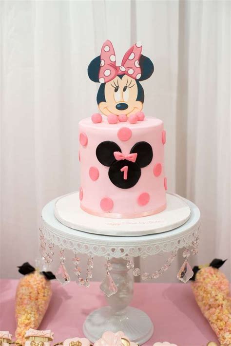 Pink Minnie Mouse Birthday Cake Birthday Messages