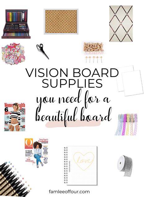 Vision Board Supplies You Need To Make Beautiful Board In 2020 In