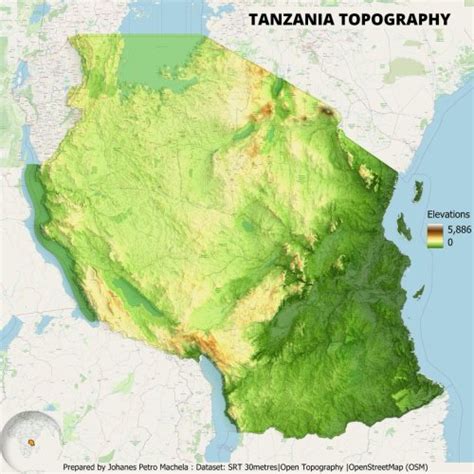 Relief Map Of Tanzaniaby Johanespetro