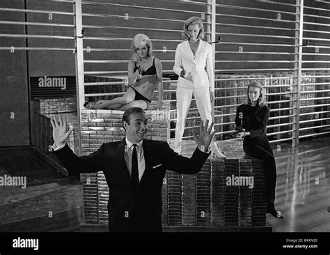 Film Goldfinger 1964 Sean Connery As James Bond 007 Poses With Bond