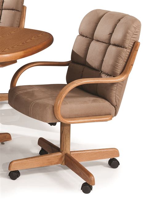 Douglas Casual Living Monroe Swivel Tilt Dinette Chair With Wheels Set Of 2