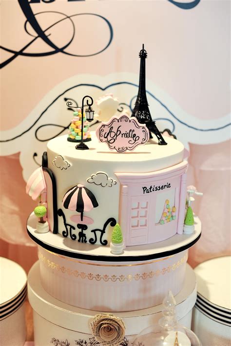 Magical Paris Themed Birthday Cake Paris Birthday Cakes Paris Themed