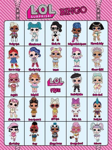 ¿cuál te tocará esta vez? LOL Surprise Doll Bingo Digital Download Includes 12 bingo | Etsy | Fondos de lol, Fiesta de ...