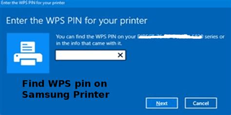 Where Do I Find The Wps Pin On My Samsung Printer Solved