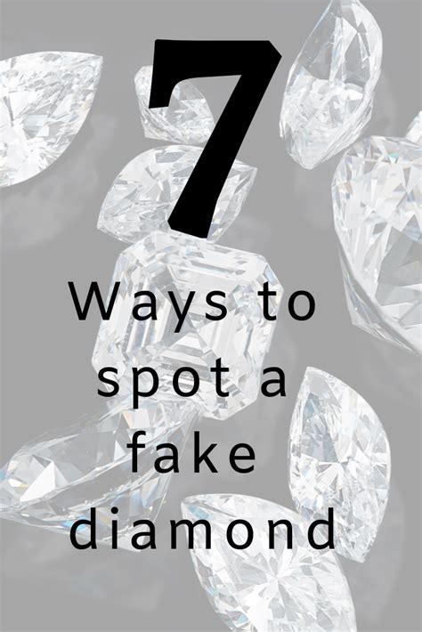 Sometimes it can be hard to know whether your diamond is the real deal or not. 7 Ways To Spot Fake Diamonds | Fake diamond, Real diamond ...