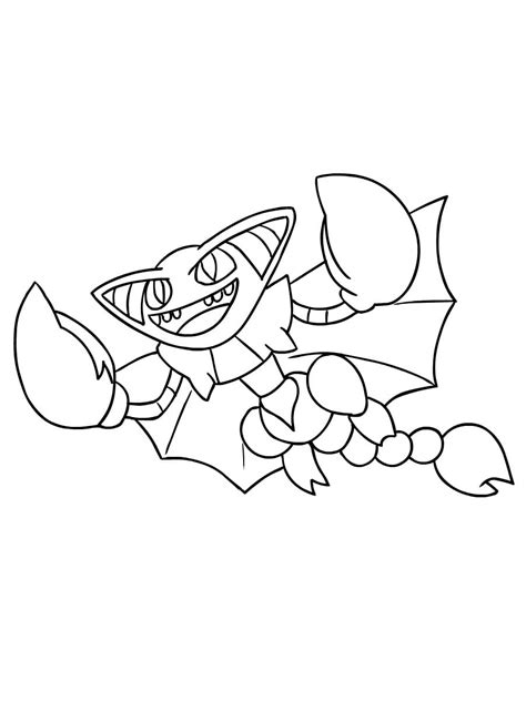 Gliscor Pokemon Coloring Pages Free Printable