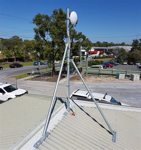 Gc48 Carrier Grade Collared Roof Mast 48 Mm Diameter Galvanised