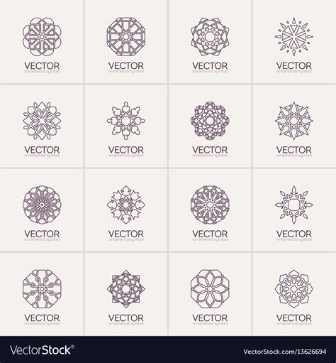 Geometric Symbols Royalty Free Vector Image Vectorstock