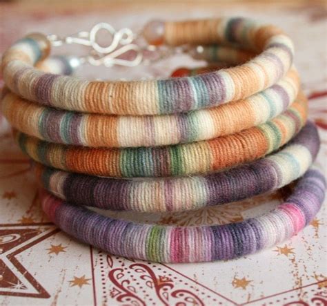 Yarn Wrapped Bracelets May Be Time To Get Some Jewelry Supplies