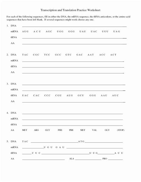 Work through the sequence conversion as above (see q1) to transcribe the dna into mrna and then translate into the amino. Dna Replication Coloring Worksheet Inspirational Dna the Molecule Heredity Wo… | Transcription ...