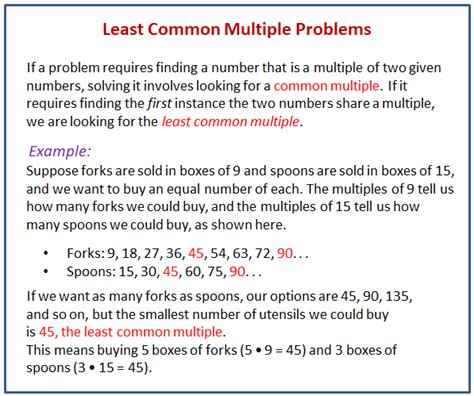 Using Common Multiples And Common Factors