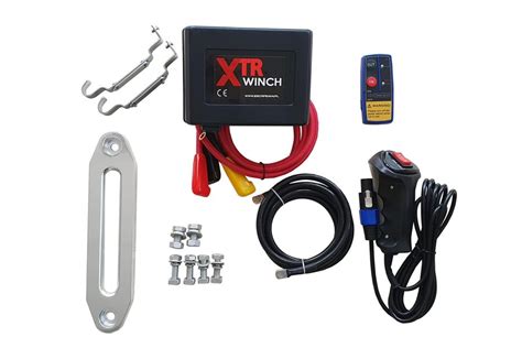 electric winch xtr speed 12000lbs [5443kg] with synthetic rope