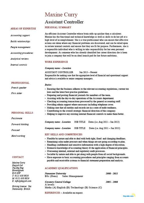 This job description reflects the core activities of the post. Example Of Resume To Apply Job For Accountant