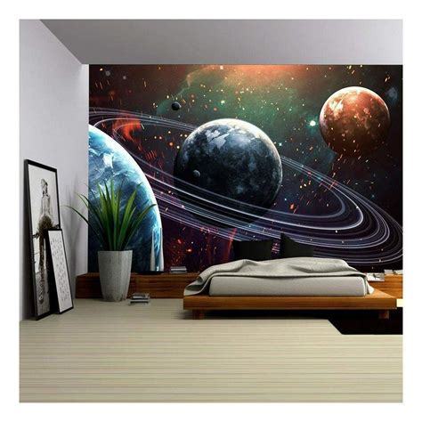 Wall26 Universe Scene With Planets Stars And Galaxies In Outer Space