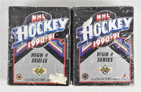 Lot Detail Nhl 1990 91 Upper Deck Factory Sealed Hockey Boxes 2