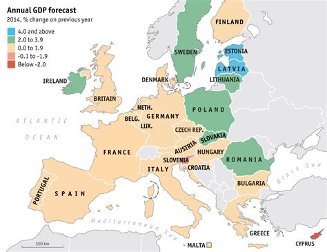 European Economic Guide Germany Poland Europe European Map