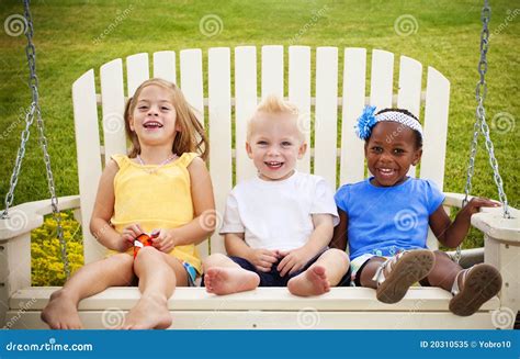 Three Happy Little Kids Royalty Free Stock Photo Image 20310535