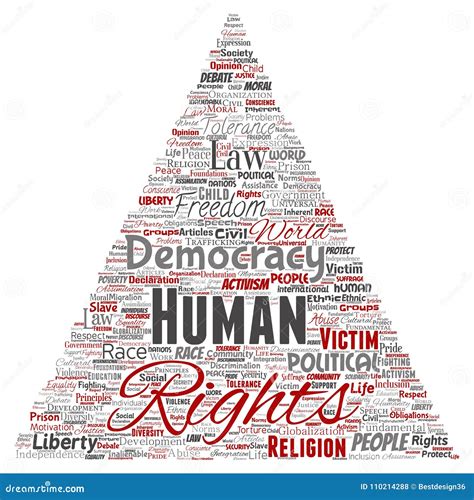 Vector Human Rights Political Freedom Democracy Stock Vector