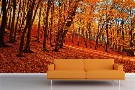 Sea Of Trees Forest Mural Wallpaper Forest Wallpaper Mural Wallpaper