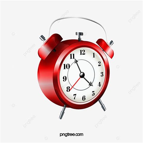 Relógio Despertador Png Relógio Clipart Vermelho Despertador Imagem