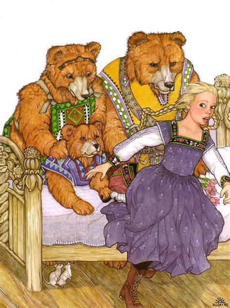 Jan Brett Goldilocks Bear Illustration Fairytale Art Fairytale